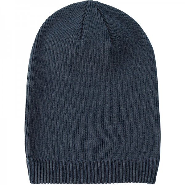 Econscious Cotton Flat Knit Ribbed Opening Slouch Beanie EC7047 