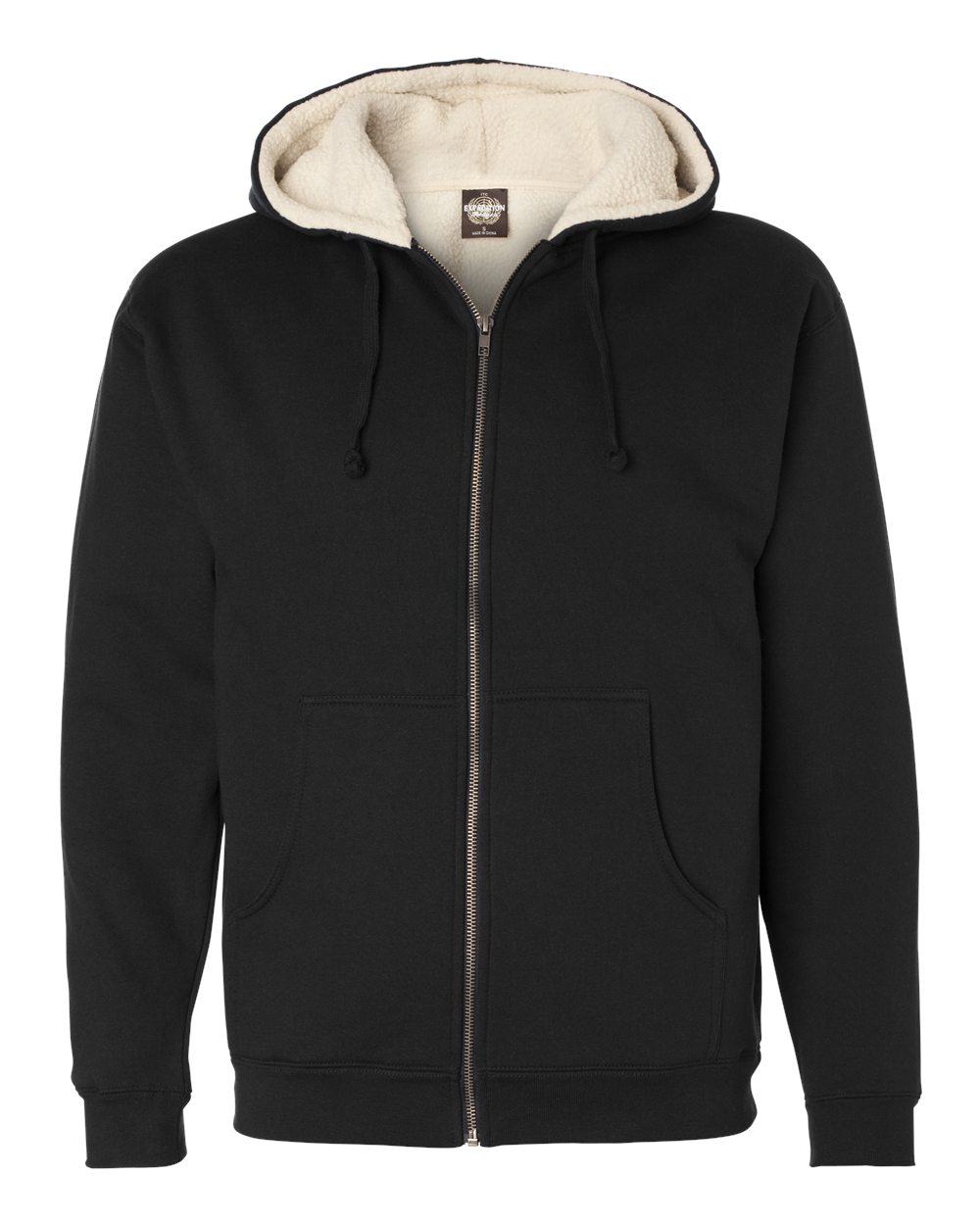 Sherpa Lined Hooded Sweatshirt EXP40SHZ - Apparels Fly